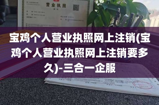 宝鸡个人营业执照网上注销(宝鸡个人营业执照网上注销要多久)-三合一企服