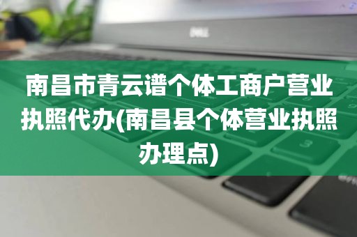 南昌市青云谱个体工商户营业执照代办(南昌县个体营业执照办理点)