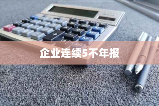 企业连续5不年报