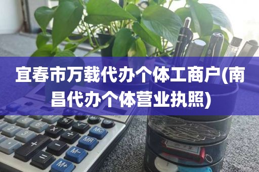 宜春市万载代办个体工商户(南昌代办个体营业执照)