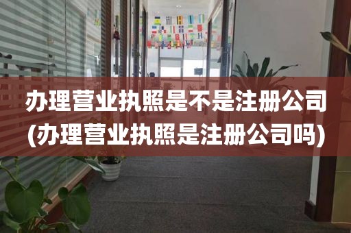 办理营业执照是不是注册公司(办理营业执照是注册公司吗)