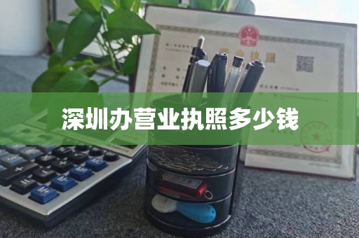 深圳办营业执照多少钱