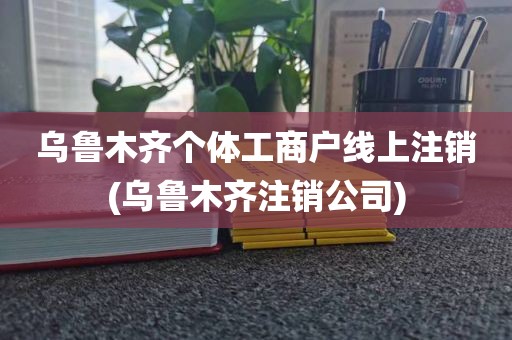 乌鲁木齐个体工商户线上注销(乌鲁木齐注销公司)