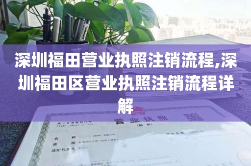 深圳福田营业执照注销流程,深圳福田区营业执照注销流程详解