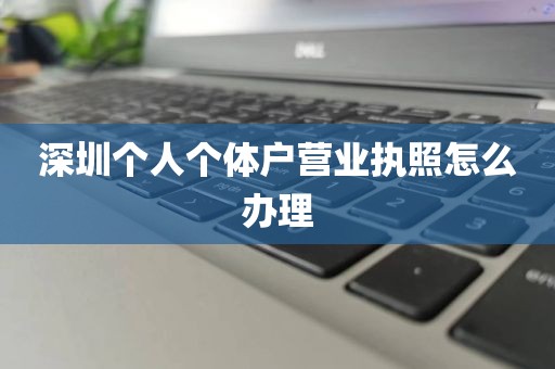 深圳个人个体户营业执照怎么办理