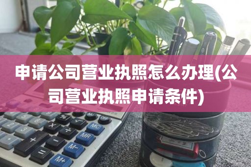 申请公司营业执照怎么办理(公司营业执照申请条件)