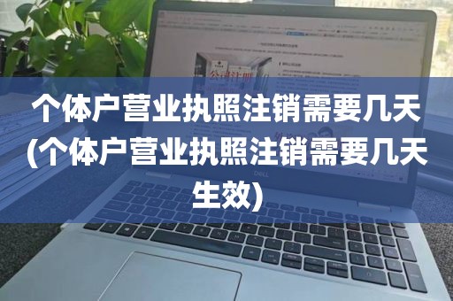 个体户营业执照注销需要几天(个体户营业执照注销需要几天生效)