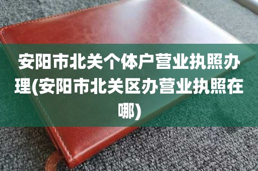 安阳市北关个体户营业执照办理(安阳市北关区办营业执照在哪)