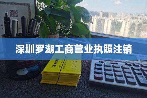 深圳罗湖工商营业执照注销