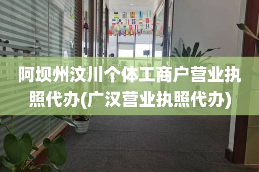 阿坝州汶川个体工商户营业执照代办(广汉营业执照代办)