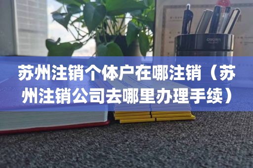 苏州注销个体户在哪注销（苏州注销公司去哪里办理手续）