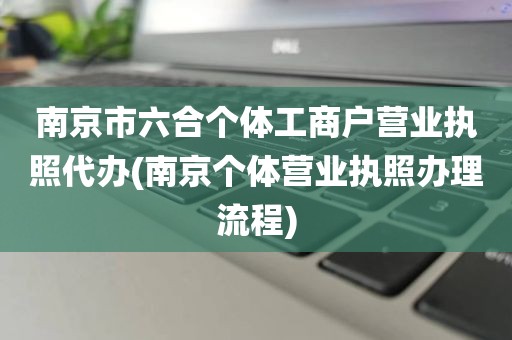 南京市六合个体工商户营业执照代办(南京个体营业执照办理流程)