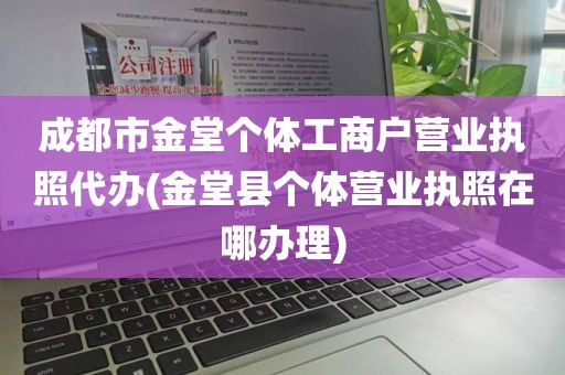 成都市金堂个体工商户营业执照代办(金堂县个体营业执照在哪办理)