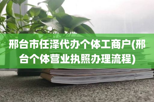 邢台市任泽代办个体工商户(邢台个体营业执照办理流程)