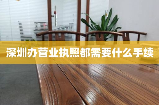 深圳办营业执照都需要什么手续