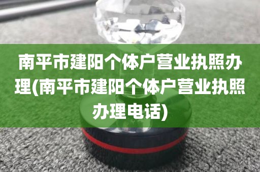 南平市建阳个体户营业执照办理(南平市建阳个体户营业执照办理电话)