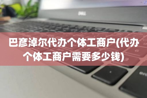 巴彦淖尔代办个体工商户(代办个体工商户需要多少钱)