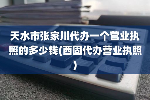 天水市张家川代办一个营业执照的多少钱(西固代办营业执照)
