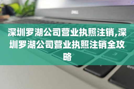 深圳罗湖公司营业执照注销,深圳罗湖公司营业执照注销全攻略