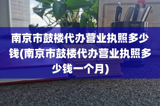 南京市鼓楼代办营业执照多少钱(南京市鼓楼代办营业执照多少钱一个月)
