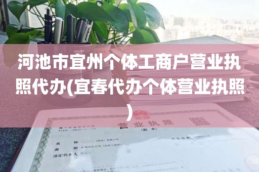 河池市宜州个体工商户营业执照代办(宜春代办个体营业执照)