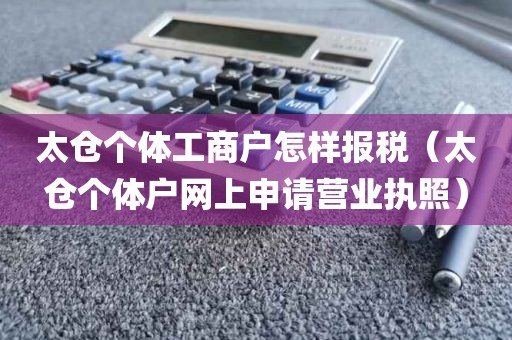 太仓个体工商户怎样报税（太仓个体户网上申请营业执照）