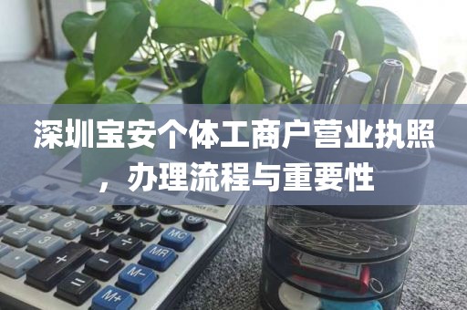 深圳宝安个体工商户营业执照，办理流程与重要性