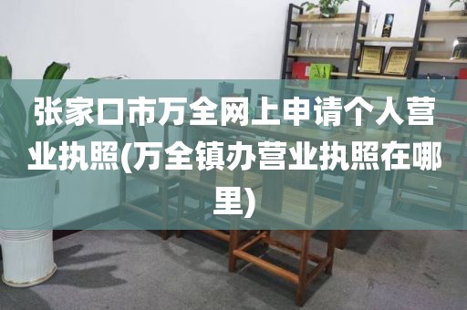 张家口市万全网上申请个人营业执照(万全镇办营业执照在哪里)