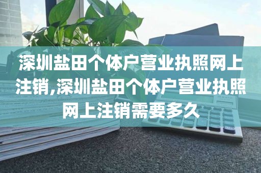 深圳盐田个体户营业执照网上注销,深圳盐田个体户营业执照网上注销需要多久