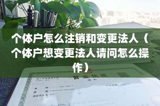 个体户怎么注销和变更法人（个体户想变更法人请问怎么操作）