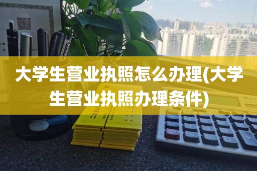 大学生营业执照怎么办理(大学生营业执照办理条件)