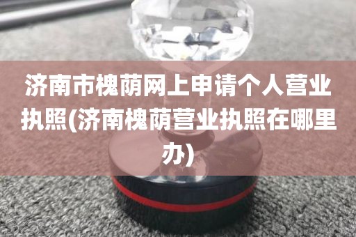 济南市槐荫网上申请个人营业执照(济南槐荫营业执照在哪里办)