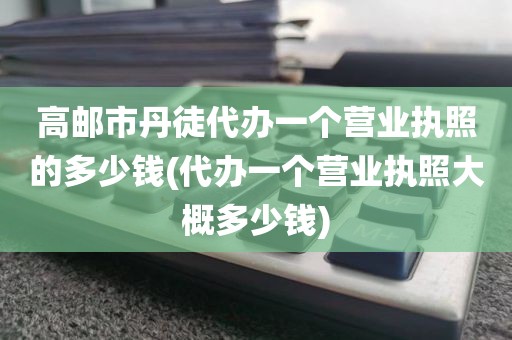 高邮市丹徒代办一个营业执照的多少钱(代办一个营业执照大概多少钱)