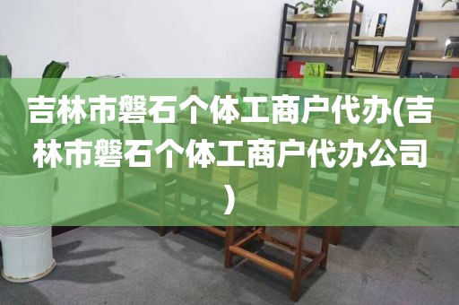 吉林市磐石个体工商户代办(吉林市磐石个体工商户代办公司)