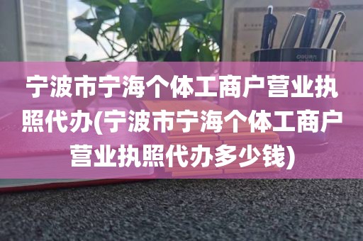 宁波市宁海个体工商户营业执照代办(宁波市宁海个体工商户营业执照代办多少钱)