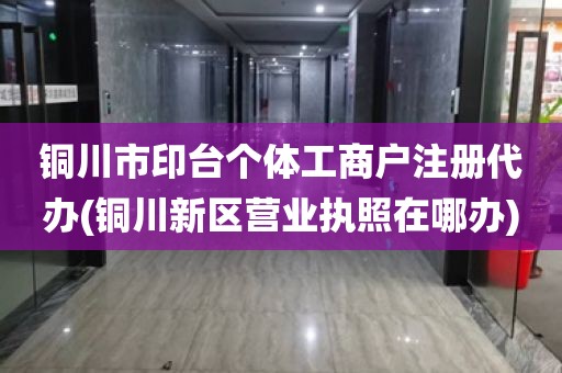 铜川市印台个体工商户注册代办(铜川新区营业执照在哪办)