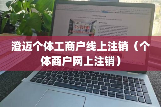 澄迈个体工商户线上注销(个体商户网上注销)