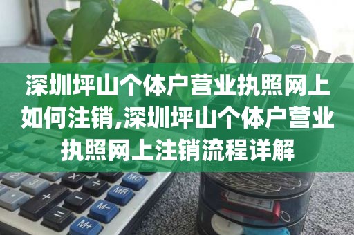深圳坪山个体户营业执照网上如何注销,深圳坪山个体户营业执照网上注销流程详解