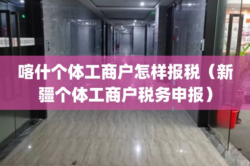 喀什个体工商户怎样报税（新疆个体工商户税务申报）