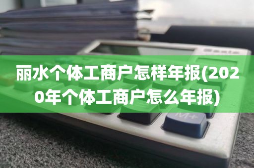 丽水个体工商户怎样年报(2020年个体工商户怎么年报)