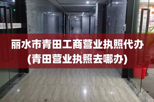 丽水市青田工商营业执照代办(青田营业执照去哪办)