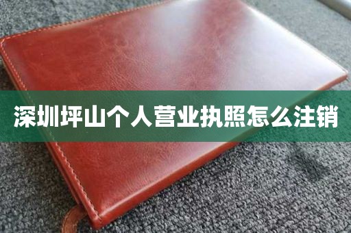 深圳坪山个人营业执照怎么注销
