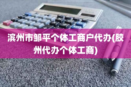 滨州市邹平个体工商户代办(胶州代办个体工商)