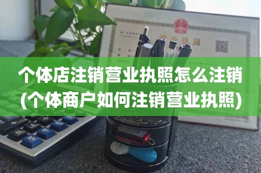 个体店注销营业执照怎么注销(个体商户如何注销营业执照)