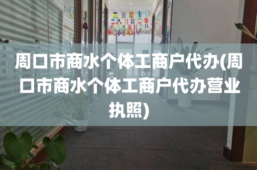 周口市商水个体工商户代办(周口市商水个体工商户代办营业执照)