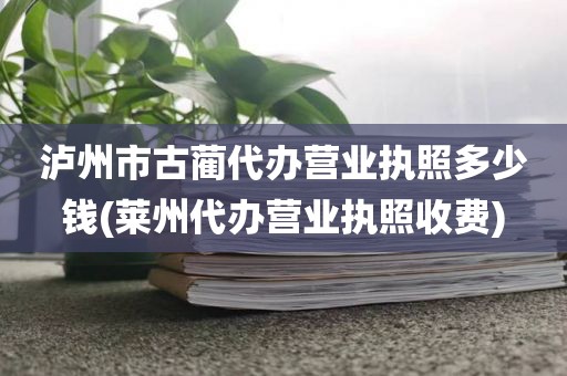 泸州市古蔺代办营业执照多少钱(莱州代办营业执照收费)