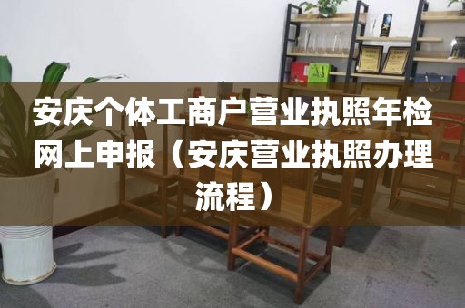 安庆个体工商户营业执照年检网上申报（安庆营业执照办理流程）