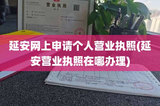 延安网上申请个人营业执照(延安营业执照在哪办理)