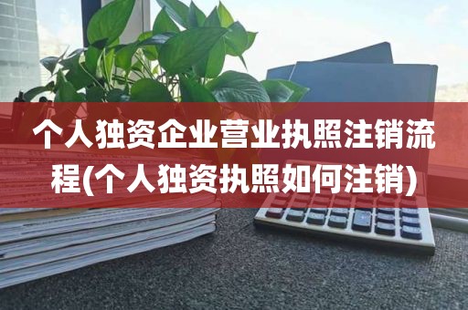 个人独资企业营业执照注销流程(个人独资执照如何注销)