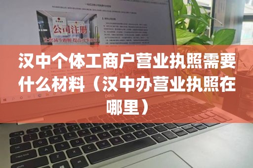 汉中个体工商户营业执照需要什么材料（汉中办营业执照在哪里）
